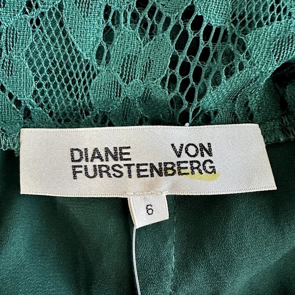 Diane von Furstenberg Green Fifi Lace Dress - Picture 7 of 9